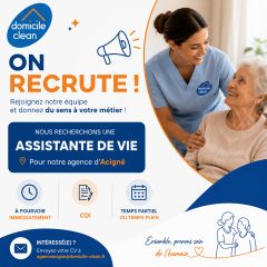 💙🧡 ON RECRUTE – ASSISTANT(E) DE VIE H/F 🧡💙